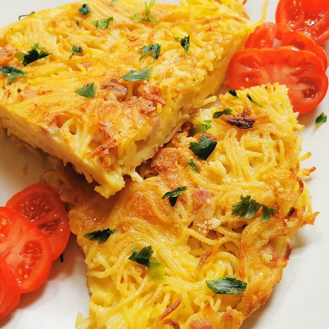 Frittata Di Spaghetti (Fried Spaghetti Pie)
