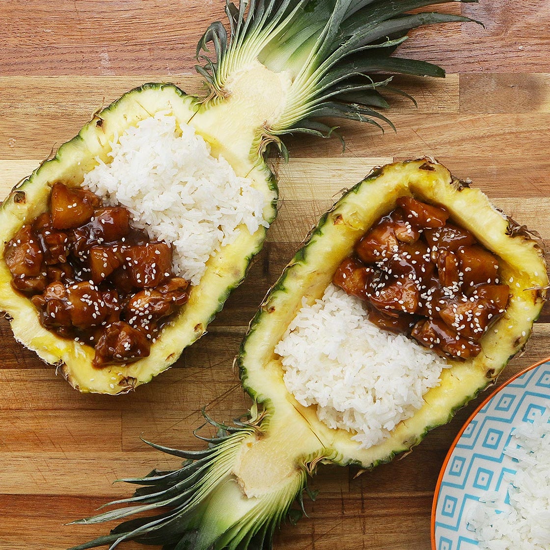 Sticky Pineapple Chicken Recipe by Tasty