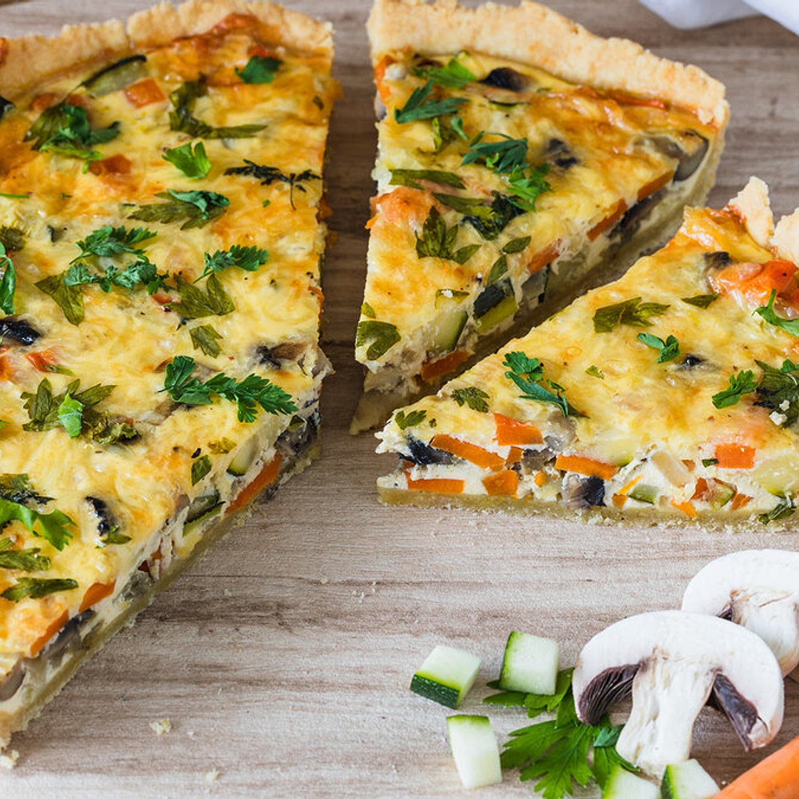 Die beste vegetarische Gemüsequiche