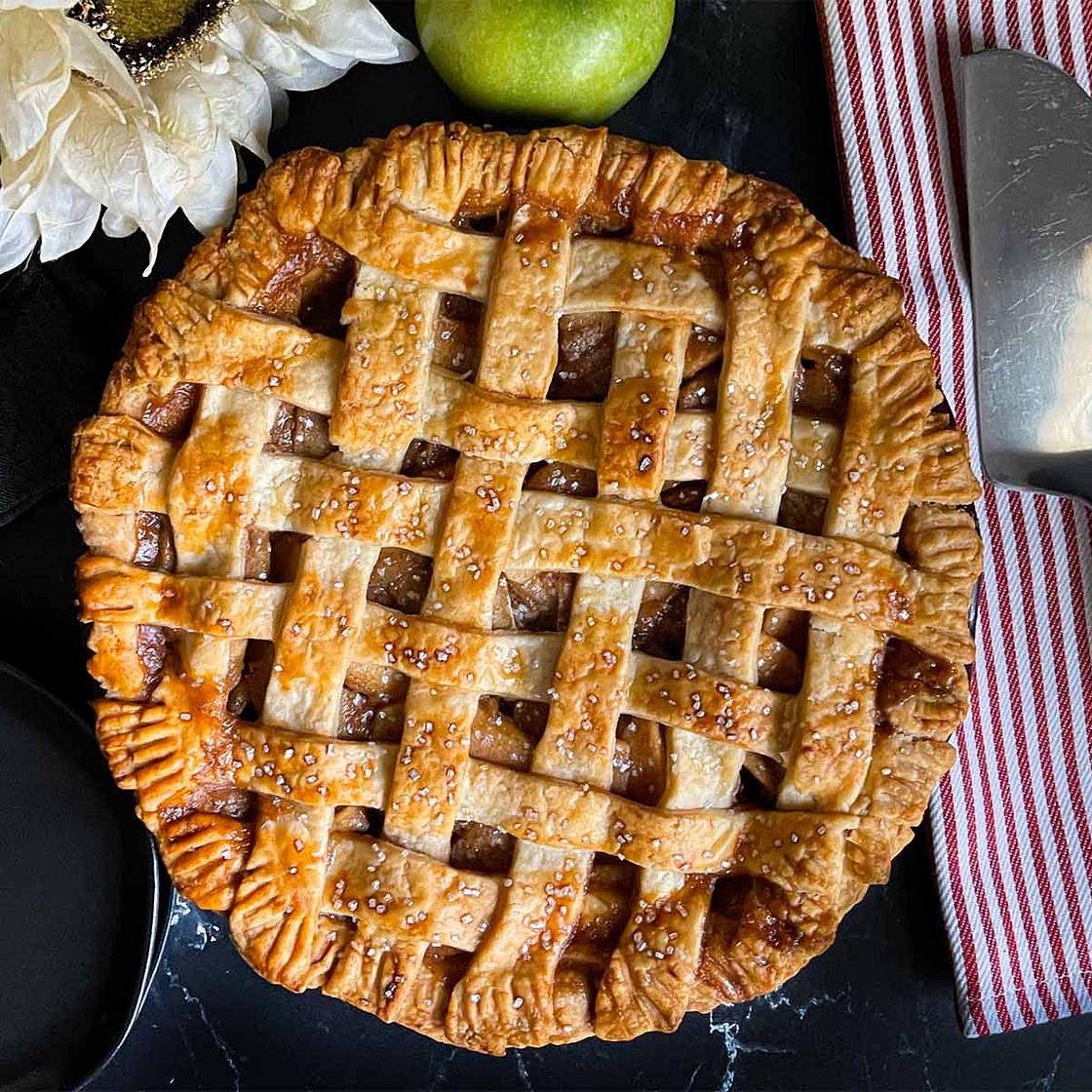 Lattice Crust Easy Apple Pie Recipe