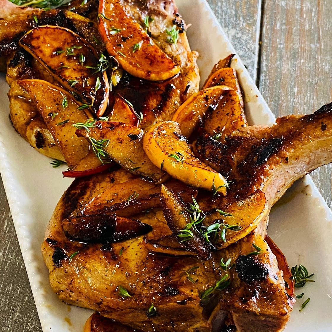 Blackstone Apple Brined Pork Chops