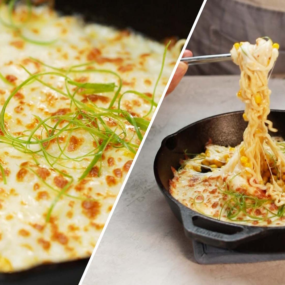 Korean Corn Cheese Spicy Ramen Recipe by Tasty