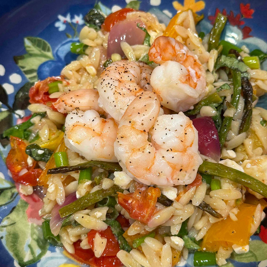 Orzo with Roasted Vegetables