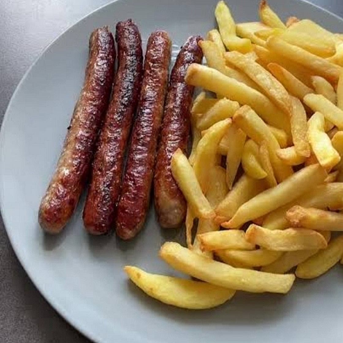 Frites + chipolatas