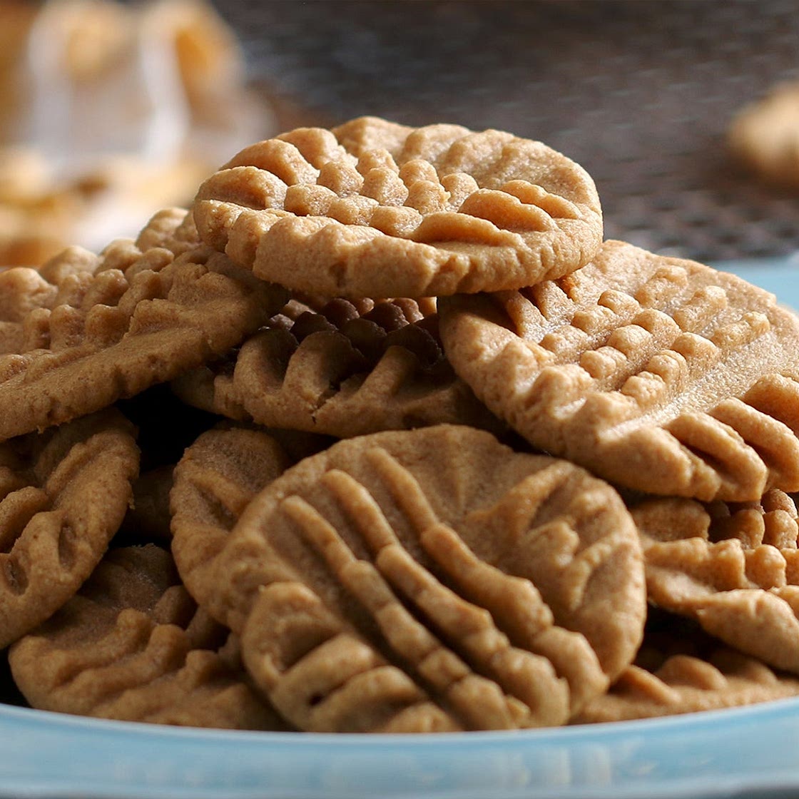 3 Ingredient Peanut Butter Cookies Recipe by Tasty