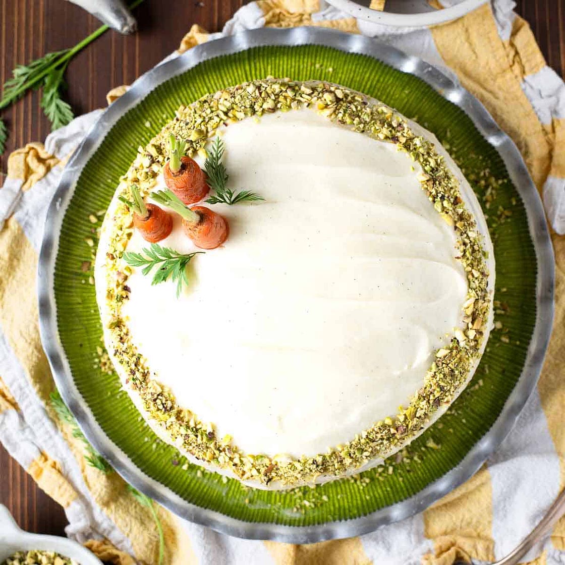 Carrot Cake with Pistachio and Orange