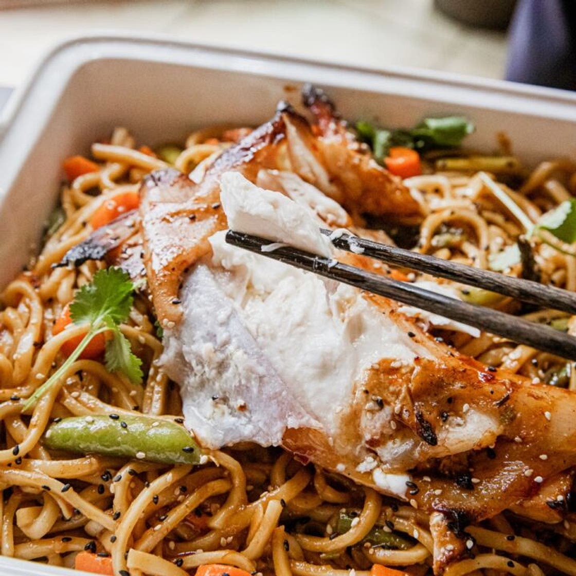 Grilled Halibut Collar