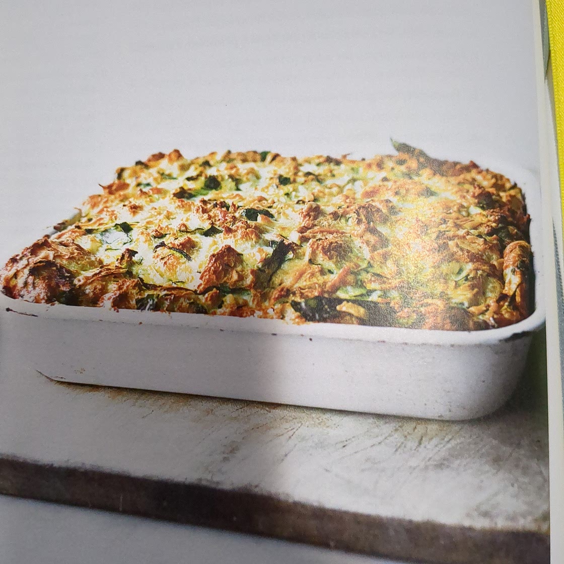 Frittata di zucchine e ciabatta
