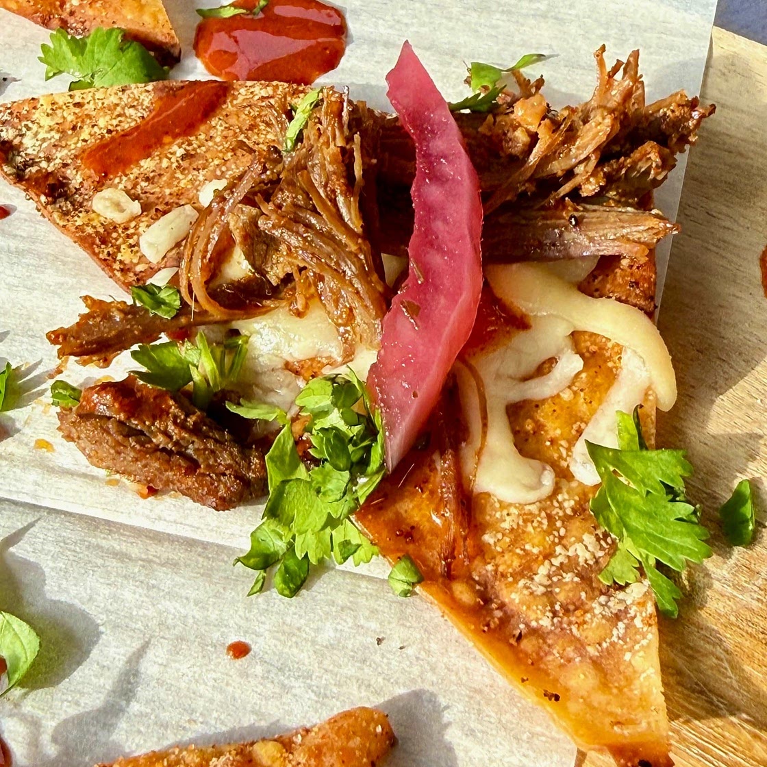 Blackstone Birria Wonton Nachos