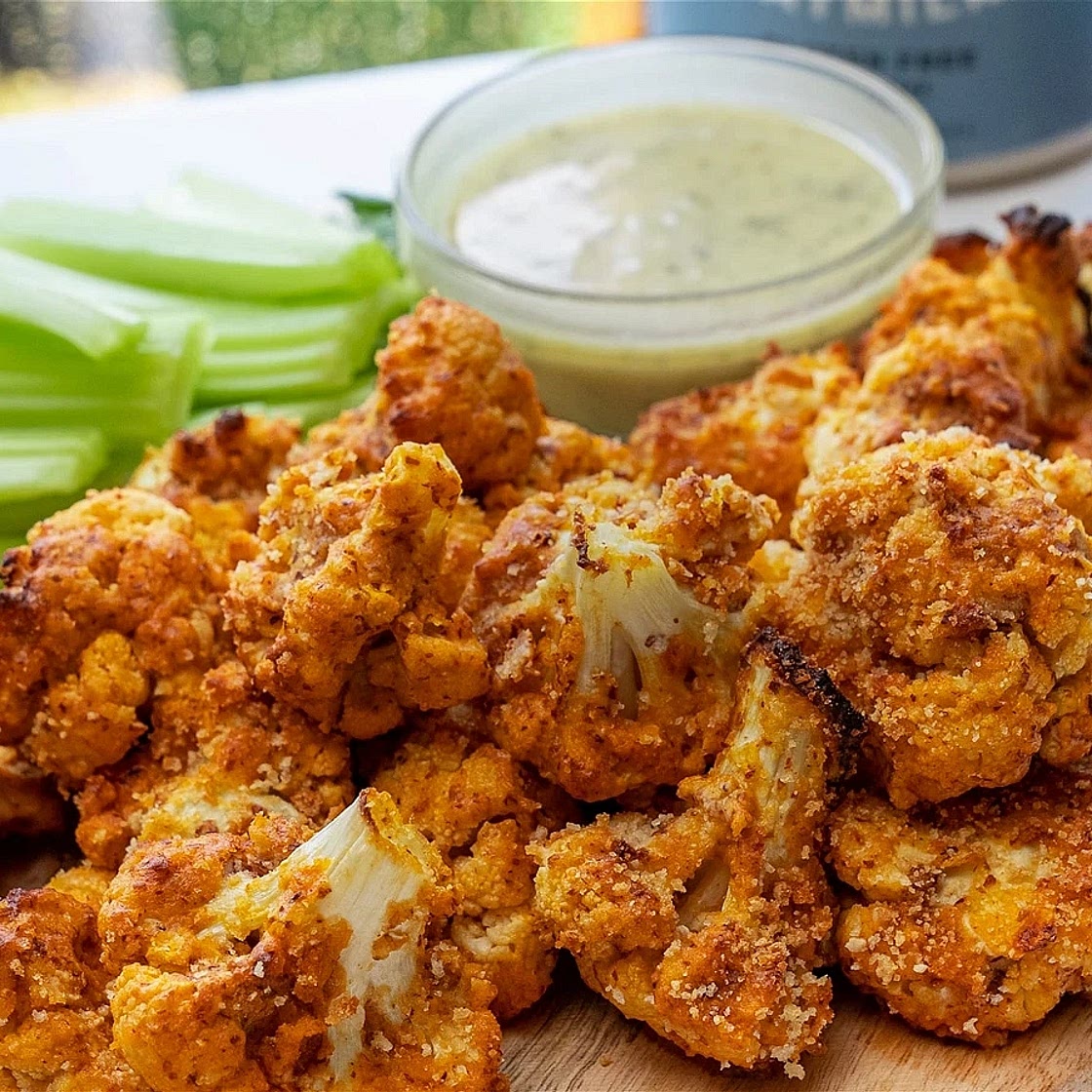 Baked Buffalo Cauliflower Wings