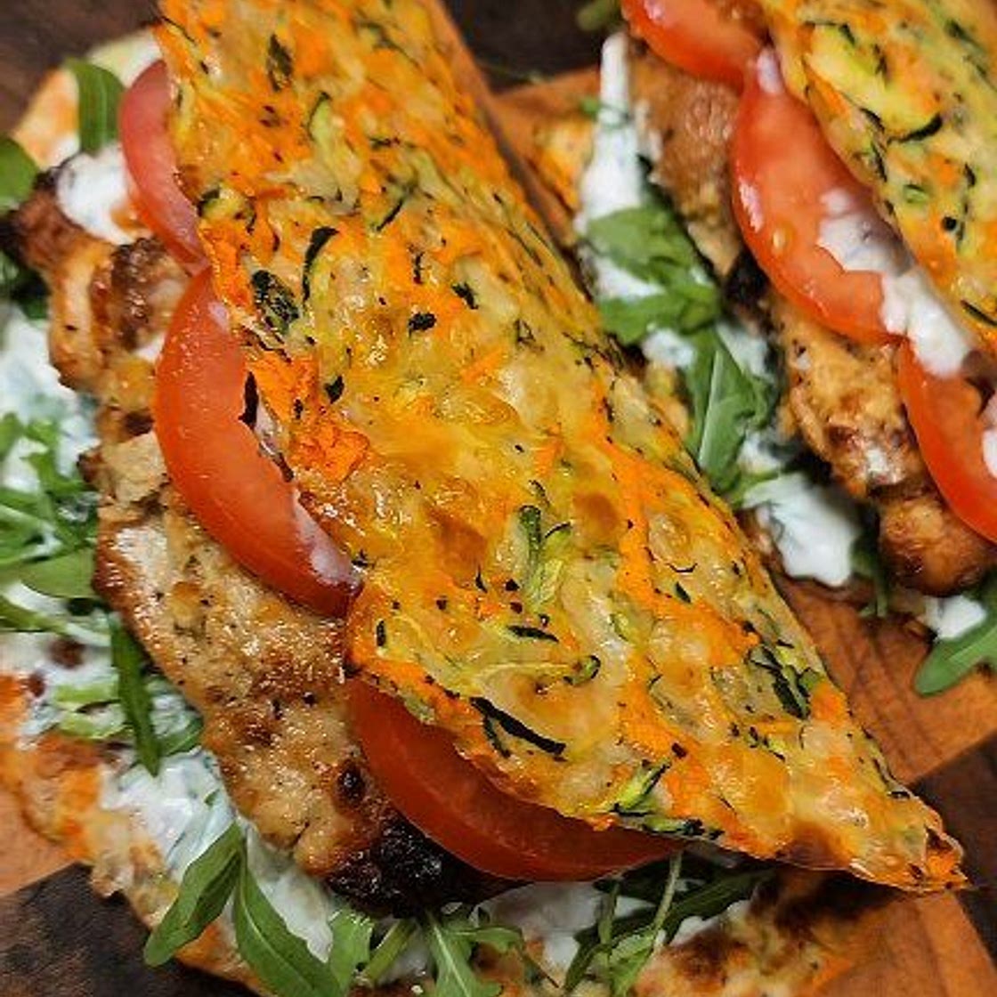 Crispy veggie “bread"
