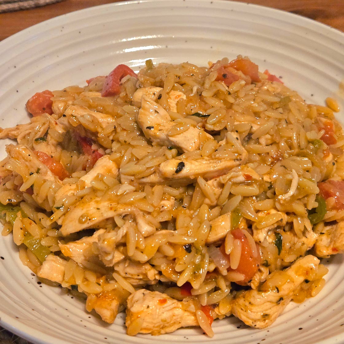 Spicy Chicken and Orzo