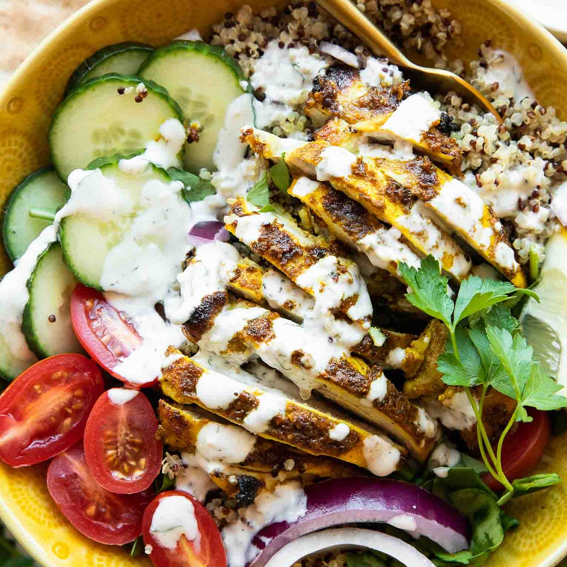 Chicken Shawarma Grain Bowls