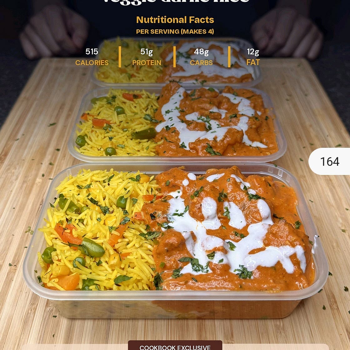 Chicken Tikka Masala & Veggie Garlic Rice