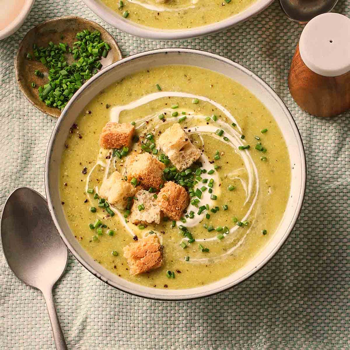 Easy Courgette Soup {with Parmesan}