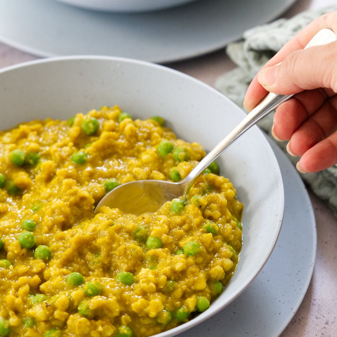 Curried Barley Porridge (Easy and Vegan)