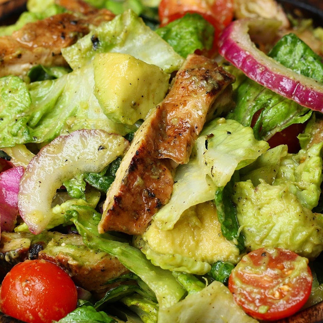 Honey-Lime Chicken And Avocado Salad Recipe by Tasty