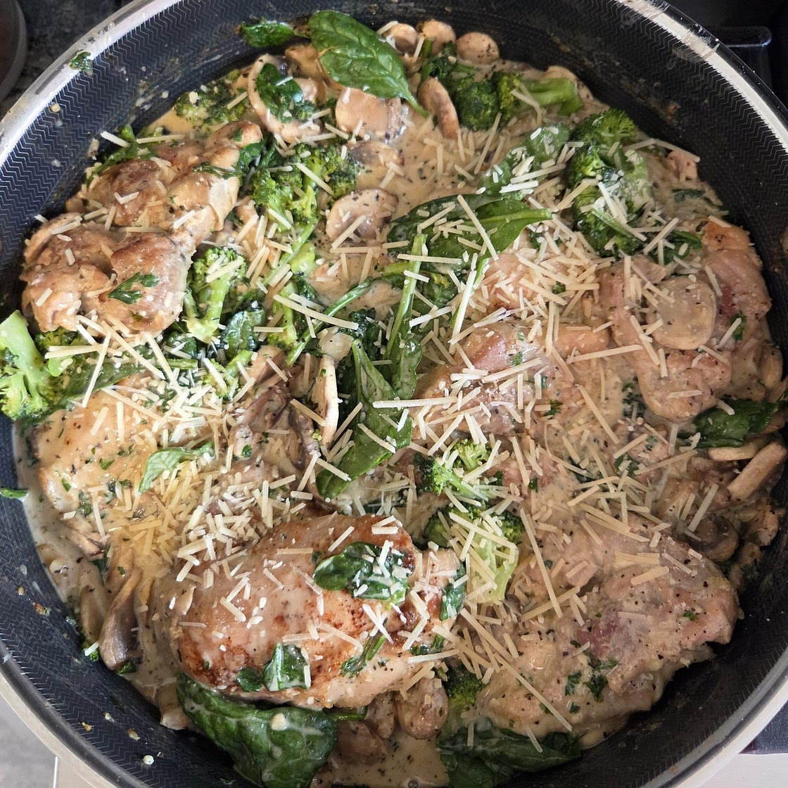 Creamy Parmesan Herb Chicken Mushroom