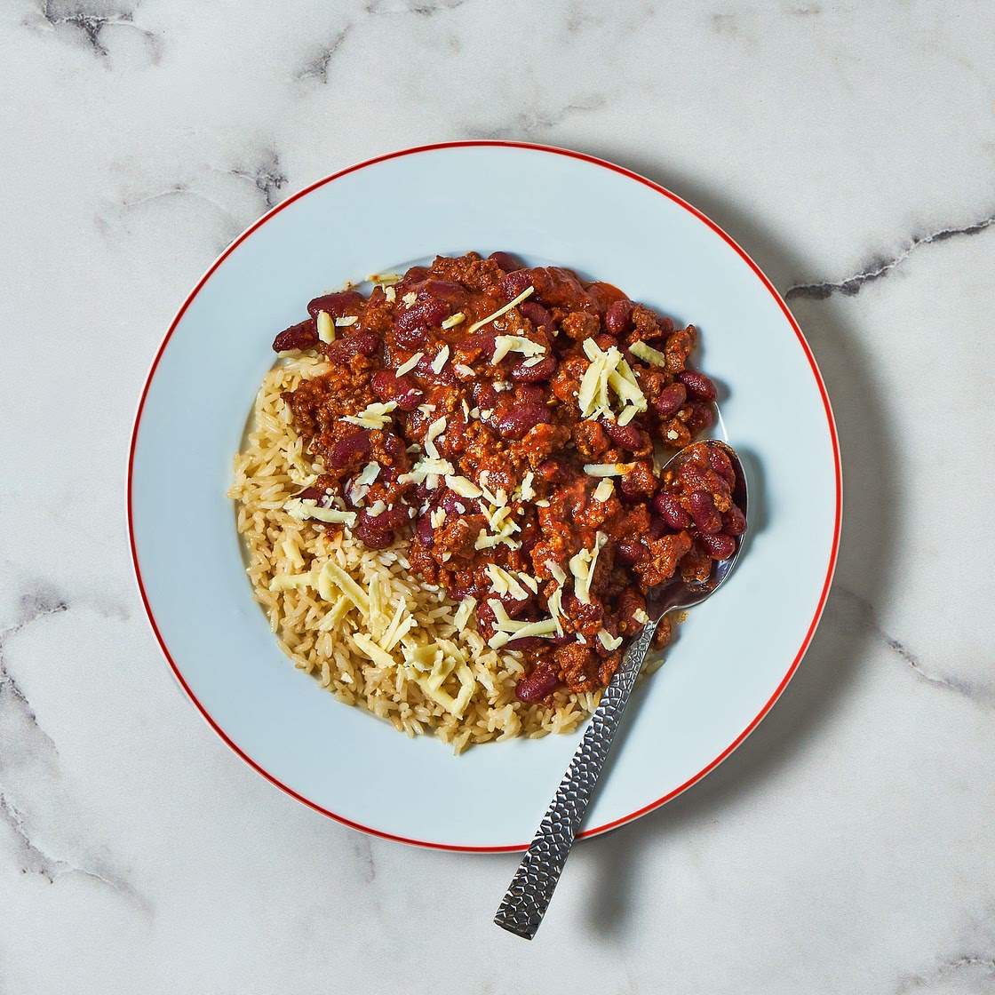 Smoky Chilli Con Carne With Rice
