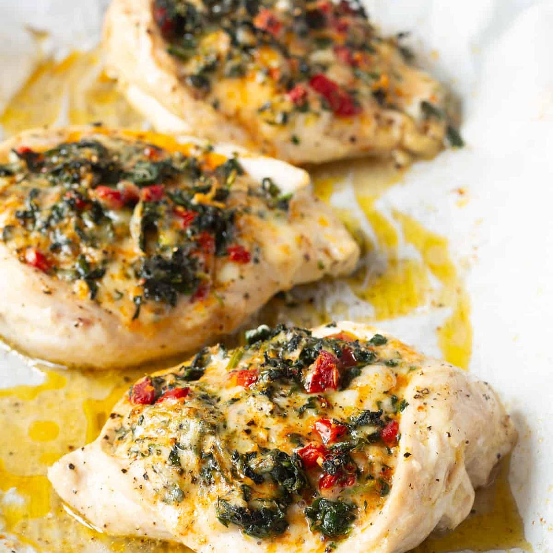 Spinach Stuffed Chicken Breast
