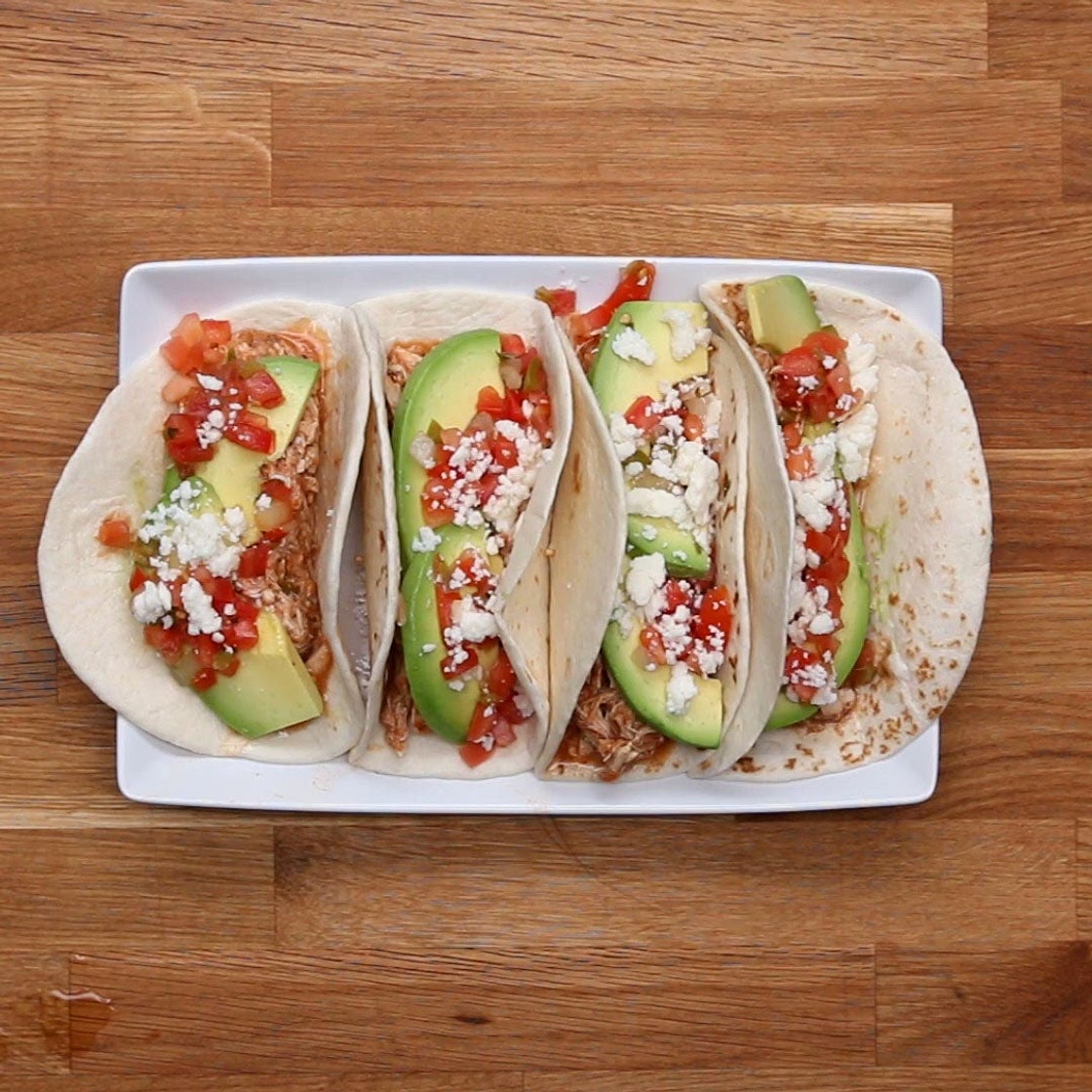 Slow Cooker Shredded Chicken Tacos Recipe by Tasty