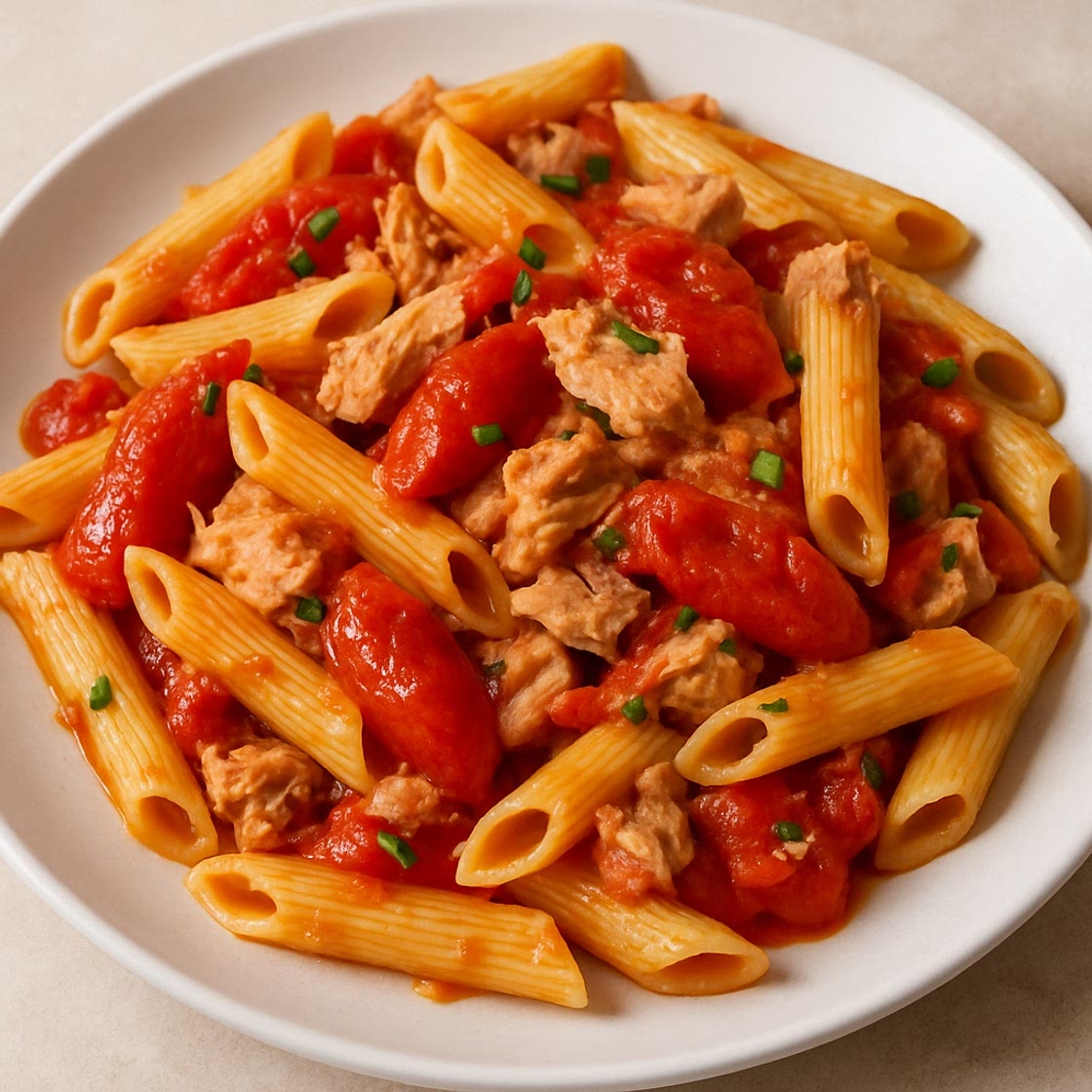 Penne with San Marzano Tomatoes & Tuna