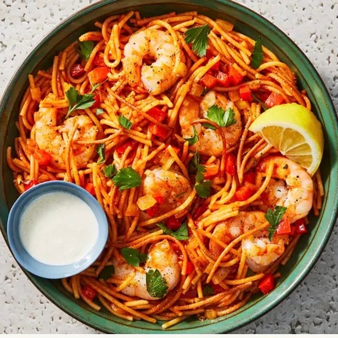 Smoky Paprika Shrimp Fideuà