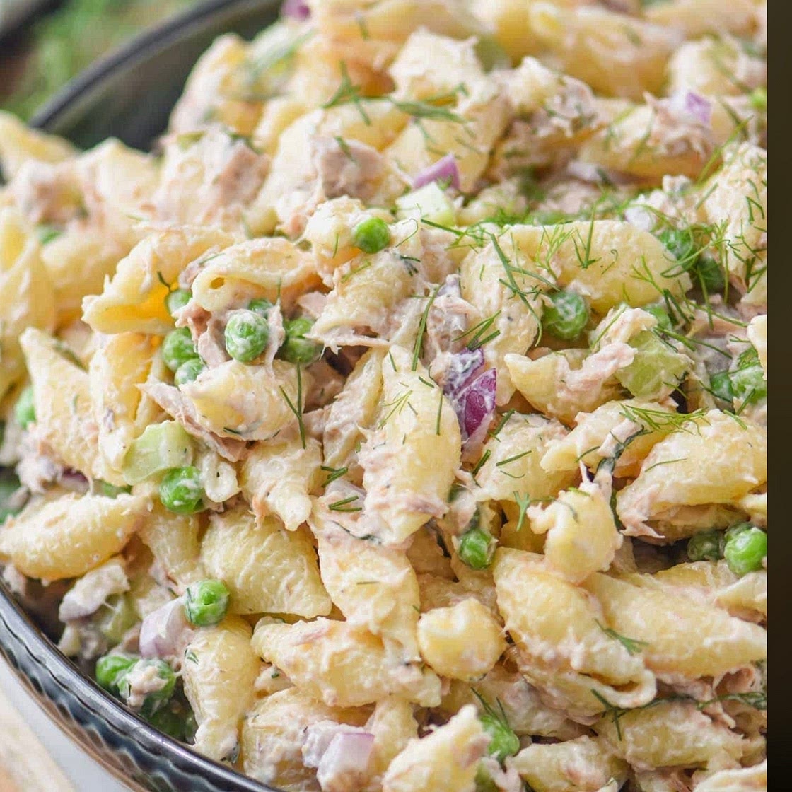 Whole wheat pasta tuna salad