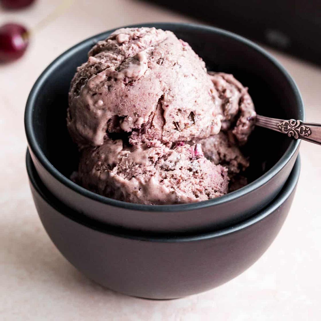 Cherry Chocolate Chip Nice Cream (Vegan)
