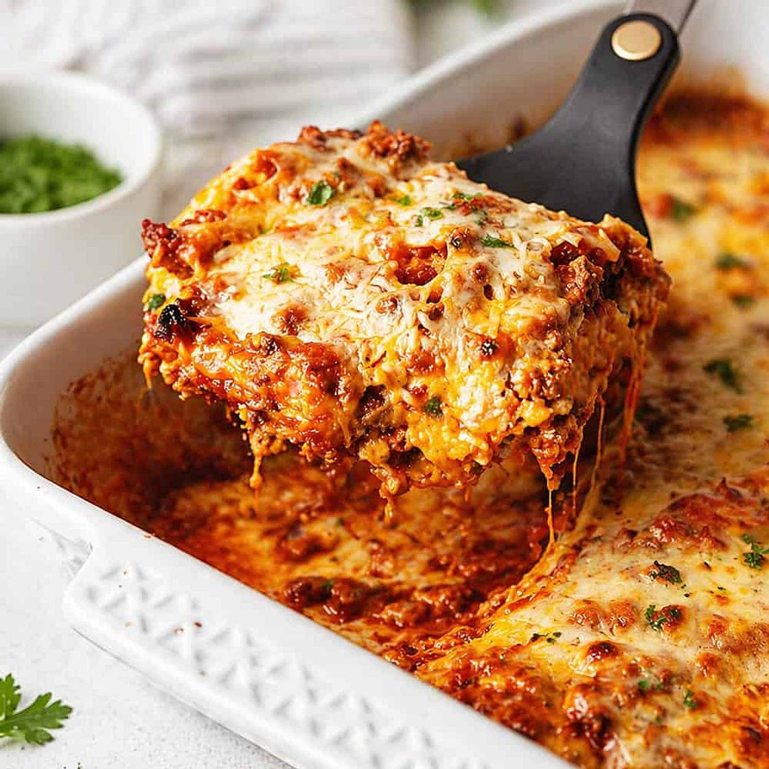 Easy Keto Lasagna (Cheesy, Low Carb, and Perfect for Meal Prep)