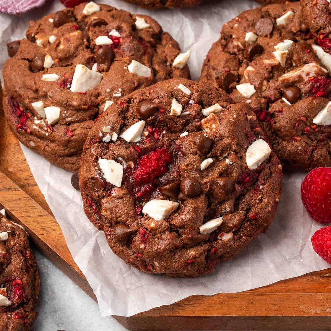 Chocolate Raspberry Cookies
