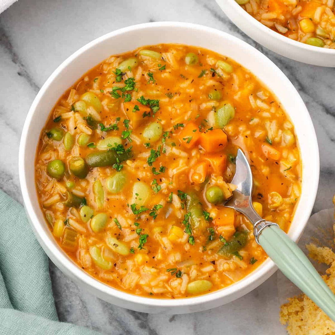 Vegetable Rice Soup