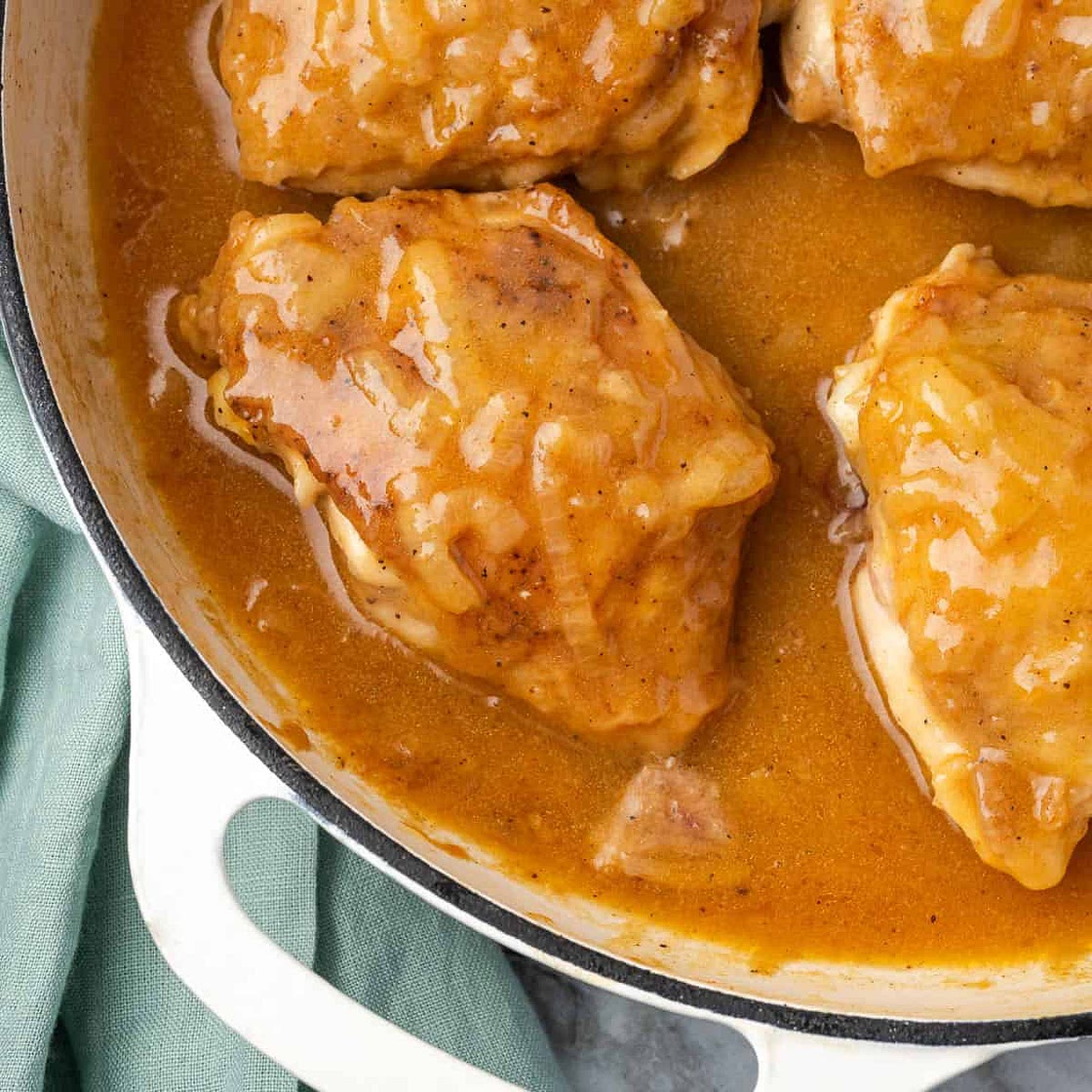 Smothered Chicken Thighs