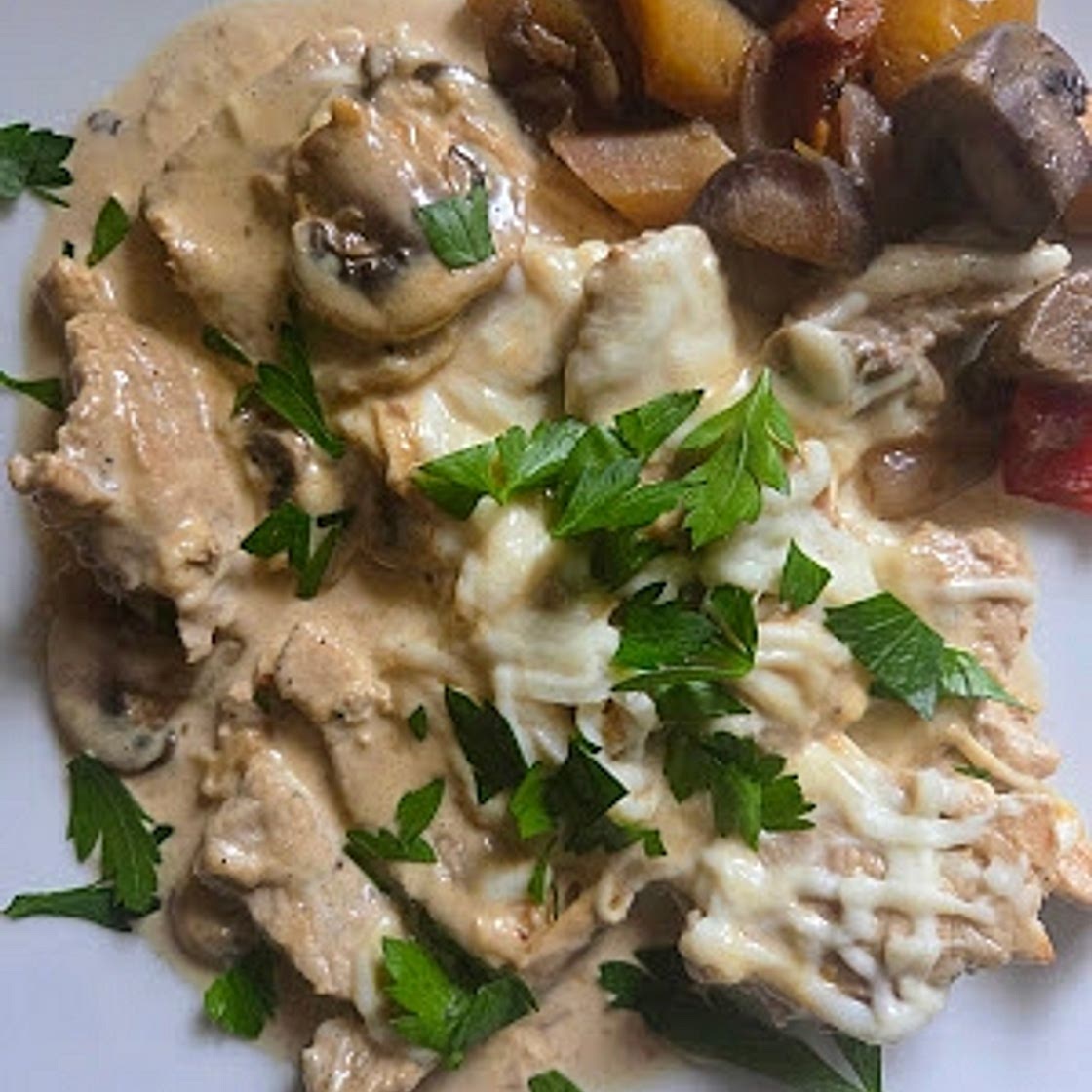 Creamy Pork and Mushrooms