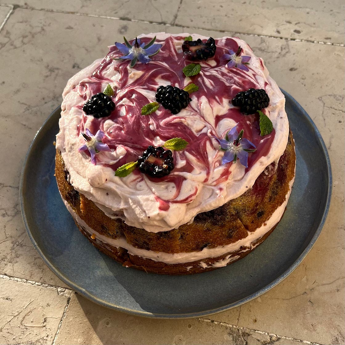 Torta al limone, lavanda e frutti di bosco 🫐🍋🪻