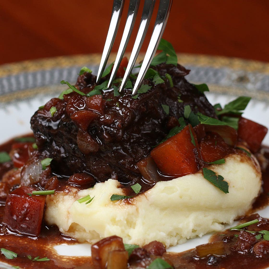 Cabernet-braised Short Ribs Recipe by Tasty