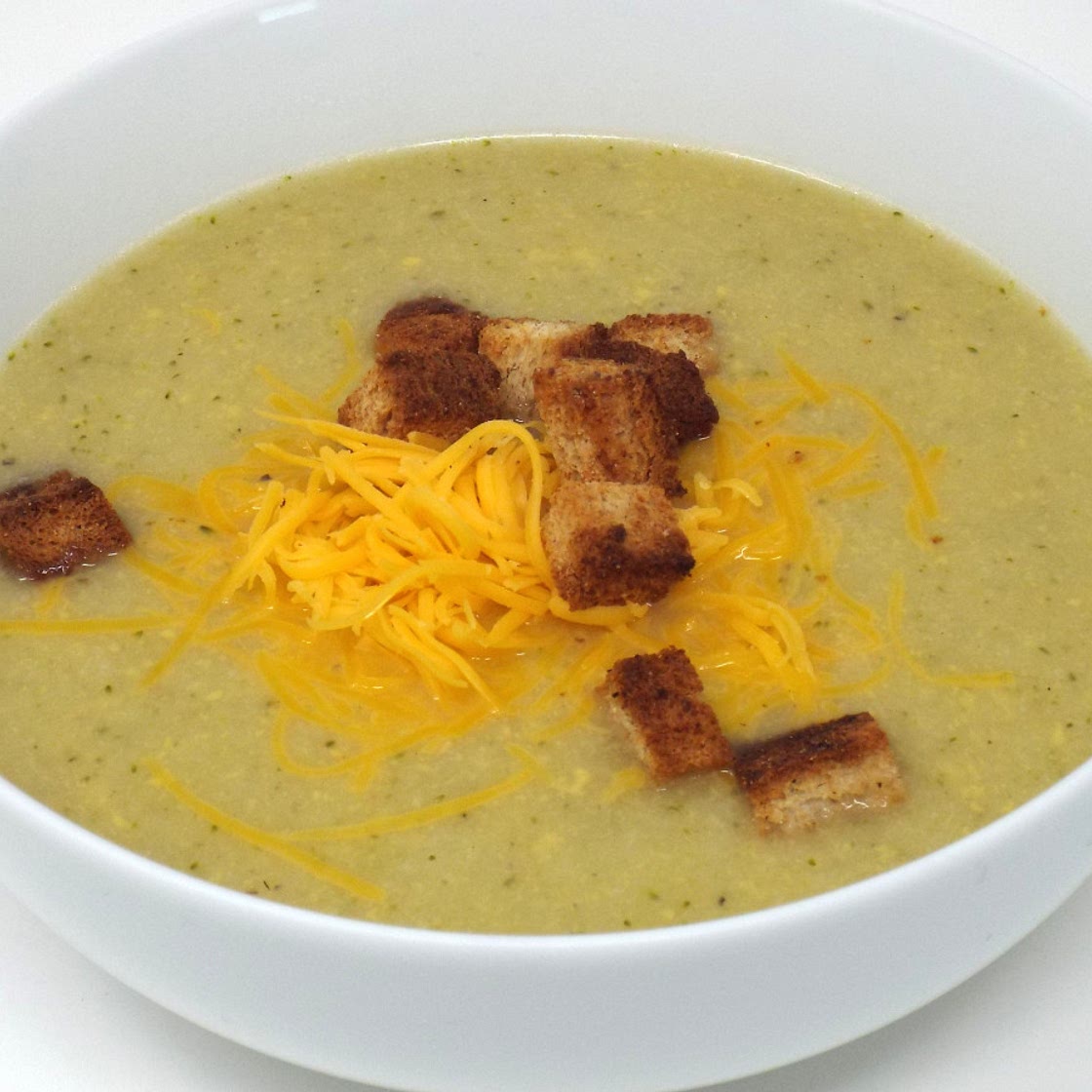 Cheesy Cauliflower and Broccoli Soup