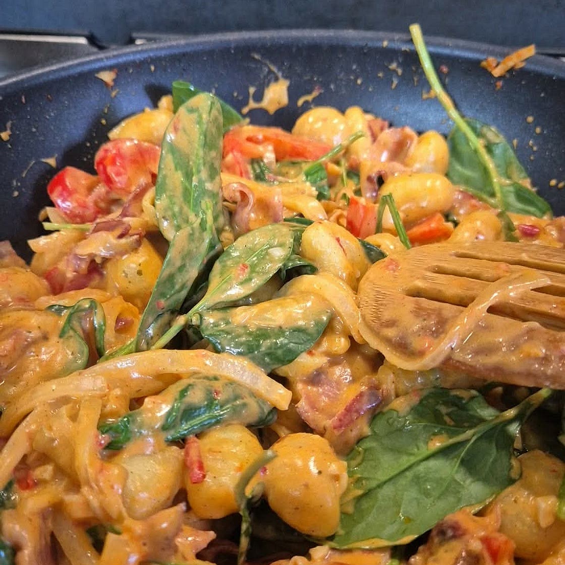 Gnocchi crémeux et bacon