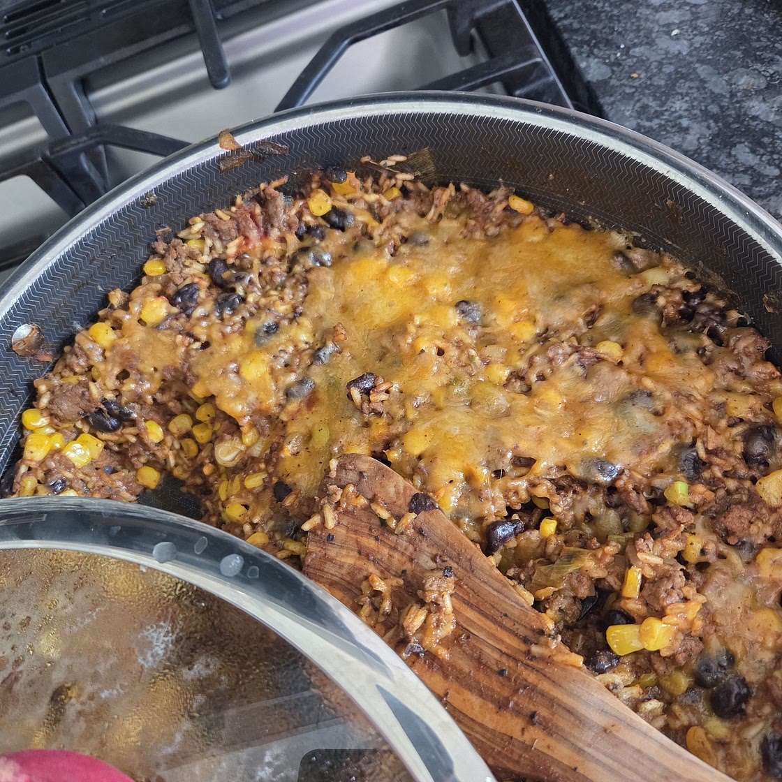 Mexican Ground Beef Casserole with Rice (Beef mince!)