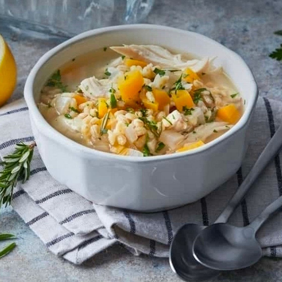 Slow Cooker Chicken and Barley Soup