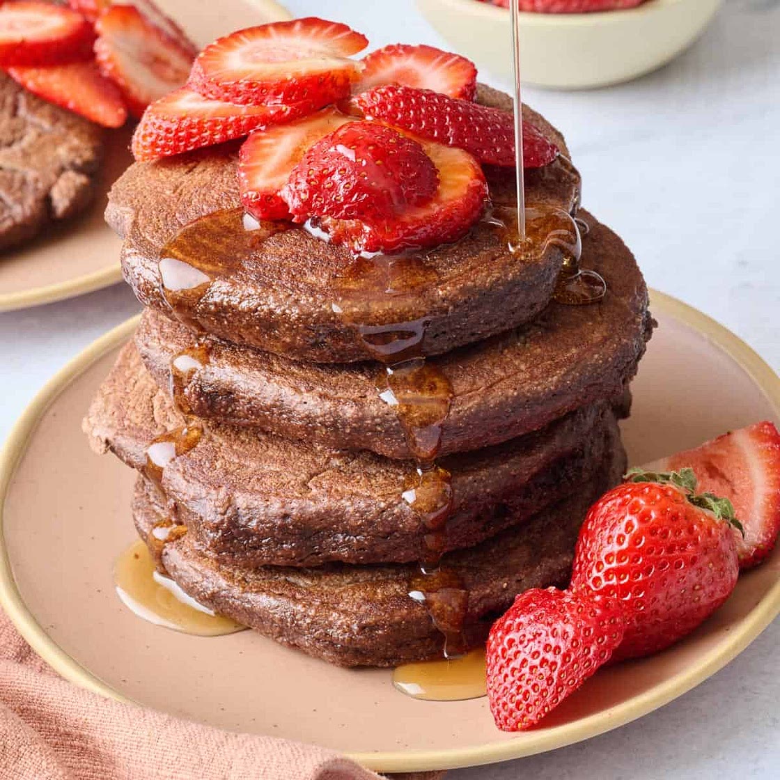 Chocolate Protein Pancakes