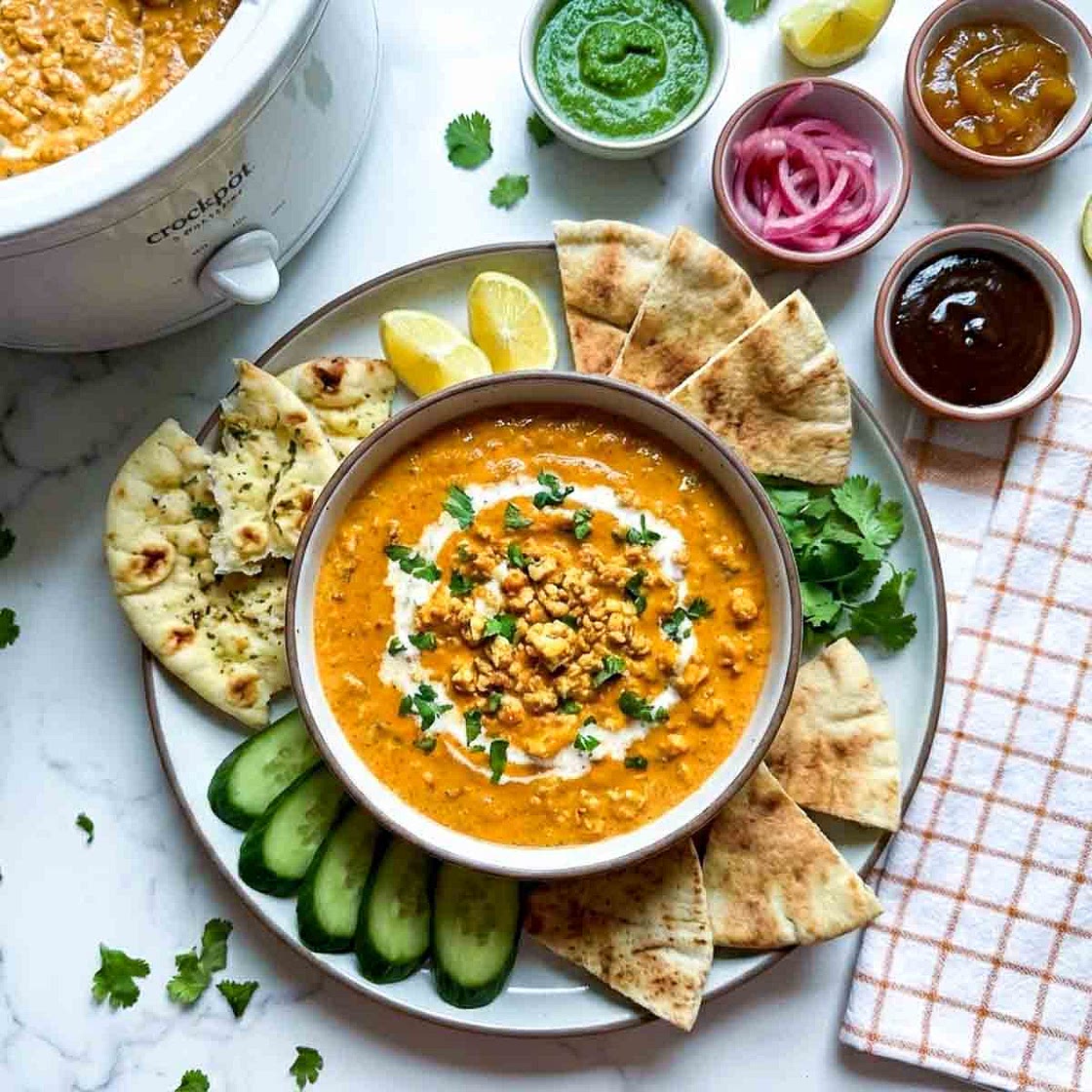 Crockpot Butter Paneer Dip