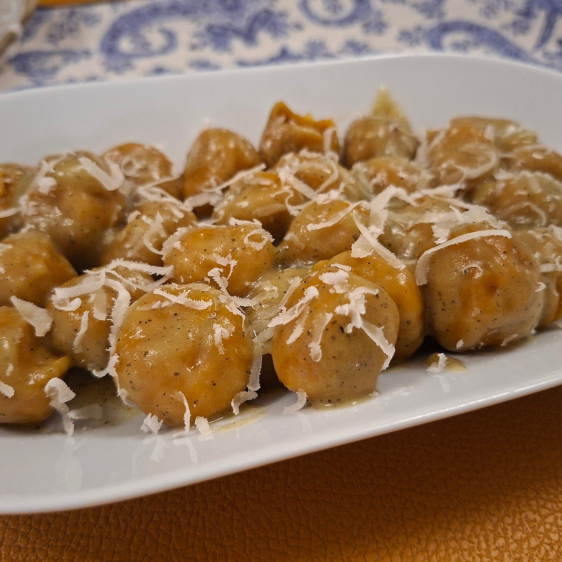 Pumpkin a Gnocchi - Leek and Potato Cream