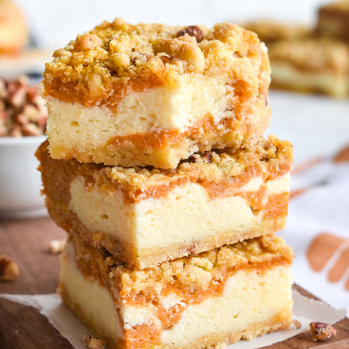Pumpkin Cheesecake Bars