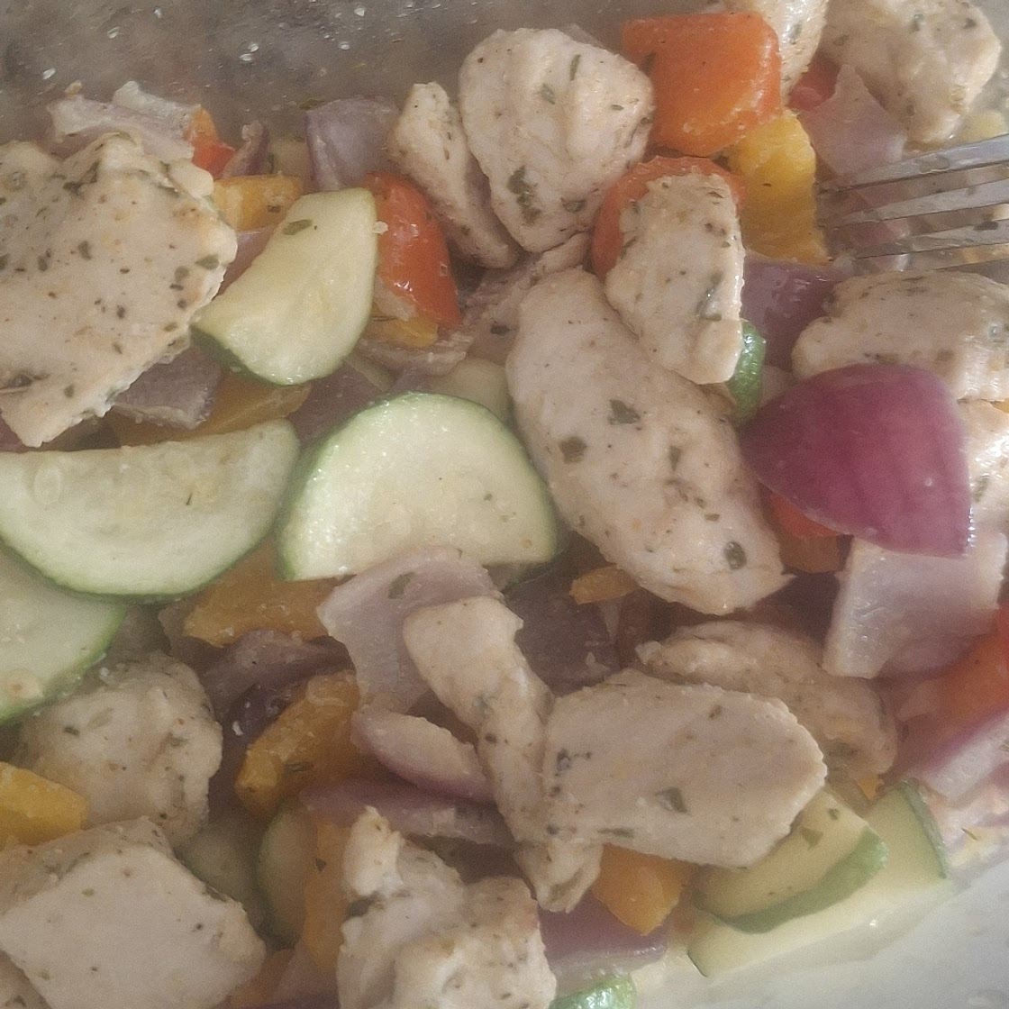 10 Minute Roasted Chicken and Vegetables - Air Fryer Recipe