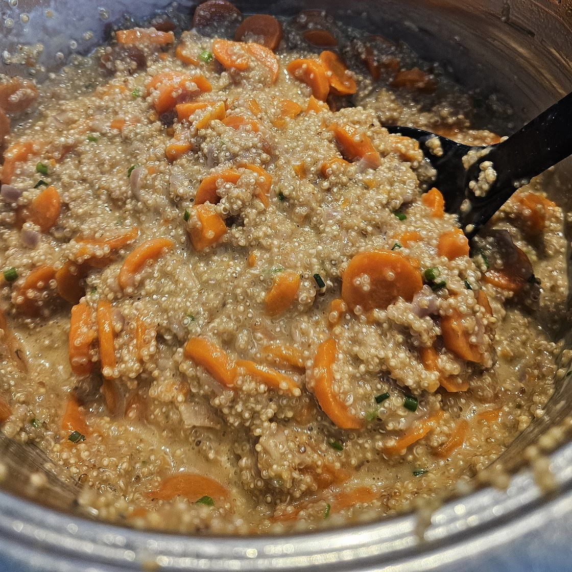 Quinoasotto aux carottes et aux épices au Thermomix