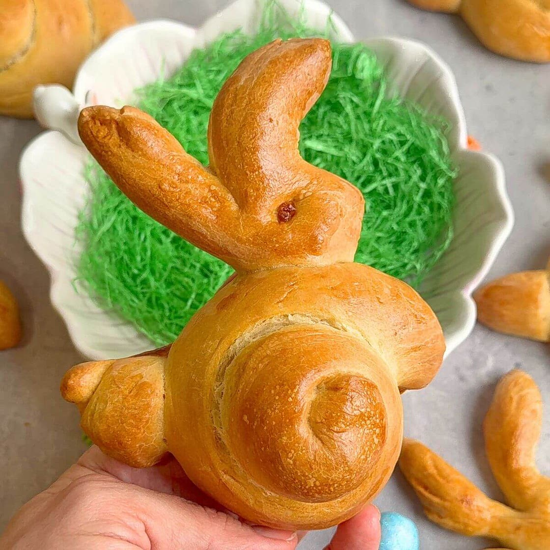 Easter Brioche Bunnies (Challah Bread Recipe)