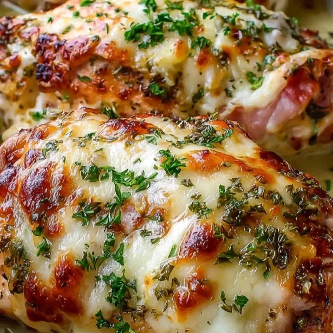 Stuffed Chicken Breasts au Gratin