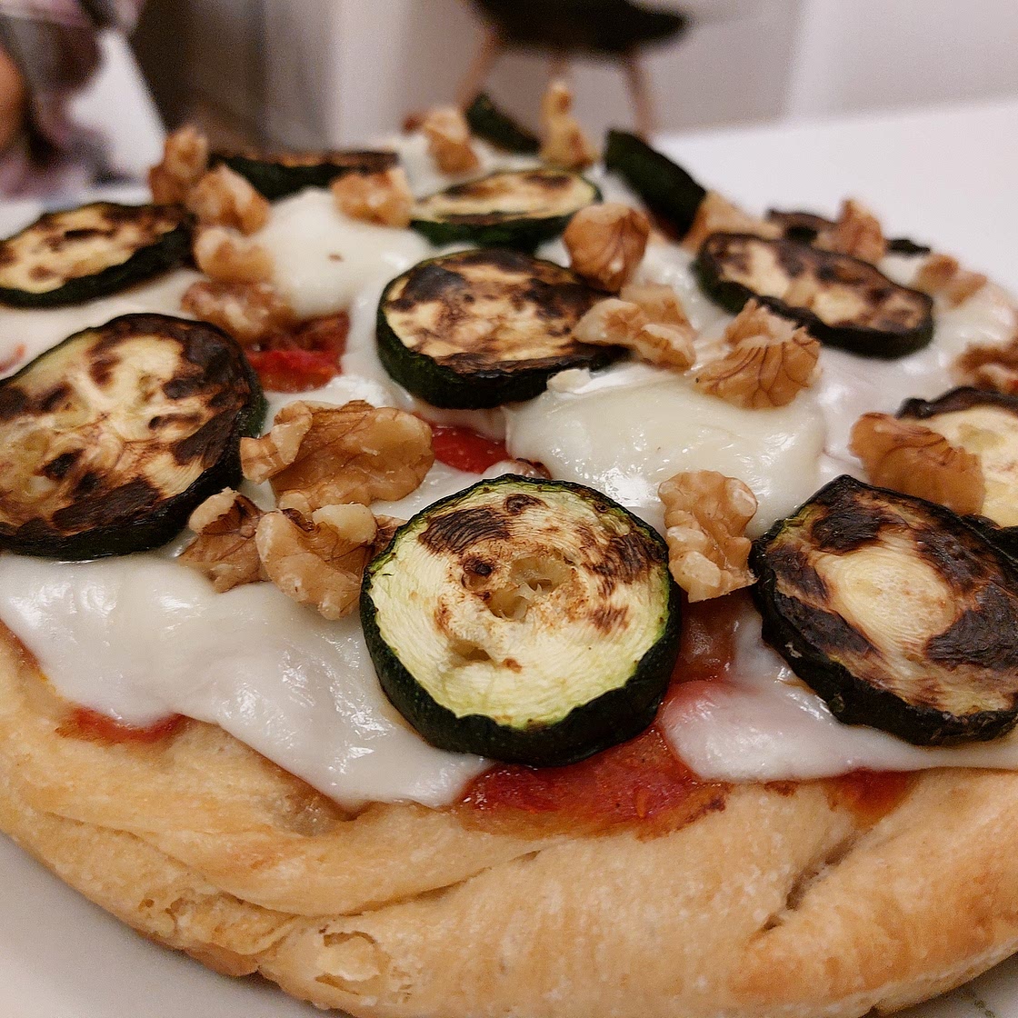 Pizza - Zucchini and Walnuts