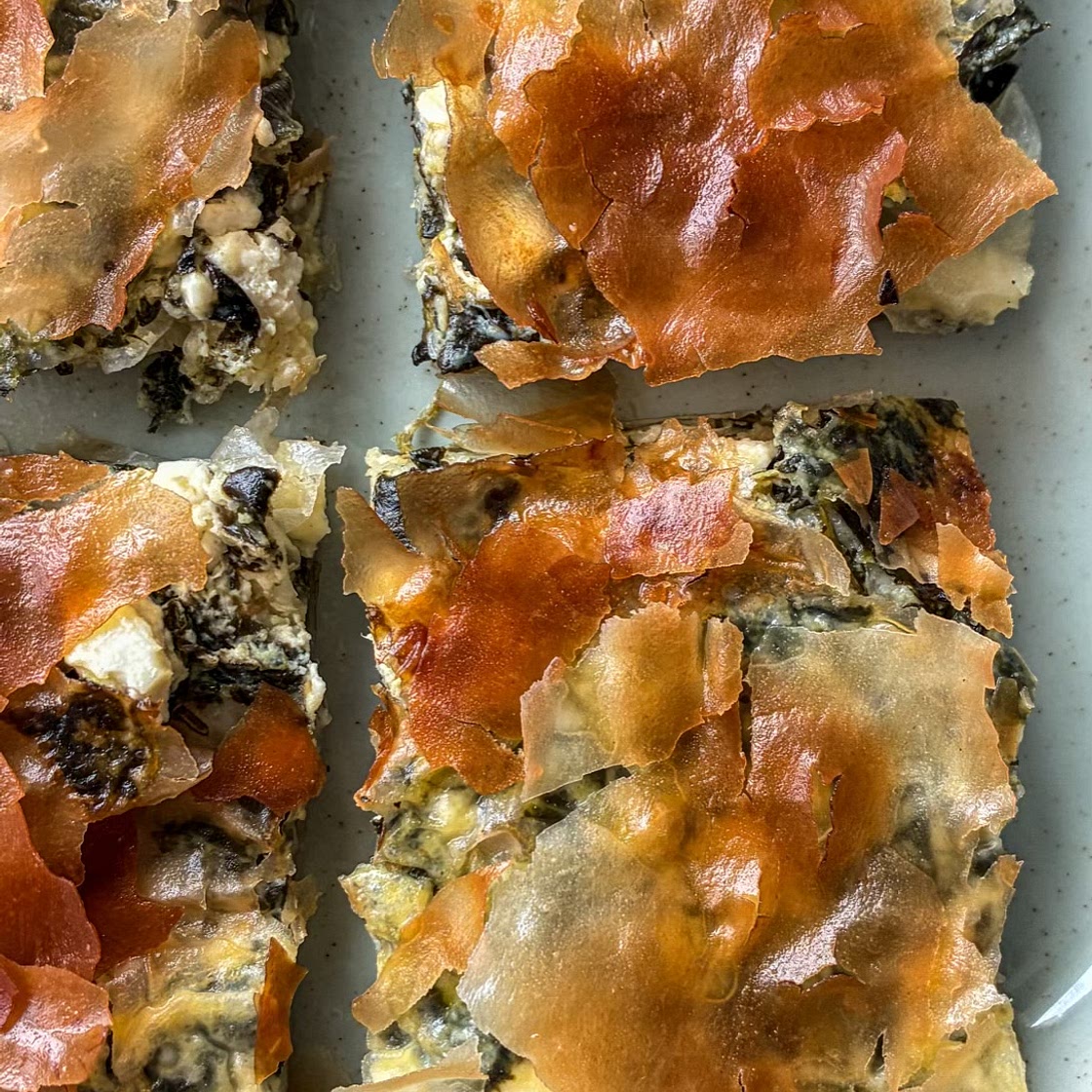 Easy Greek Spanakopita (step by step)